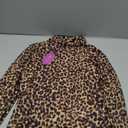 Avidlove Long Sleeve Bodysuit for Women Turtleneck Sheer Mesh Bodysuit Geo Print Leotards (Small, Yellow-brown Leopard Print)