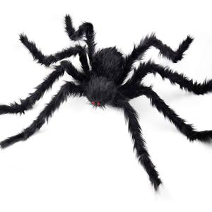 Halloween Giant Spider, 3.0FT Large Foldable Spider Fake Hairy Spider Scary Decorations Halloween Spider Outdoor Yard