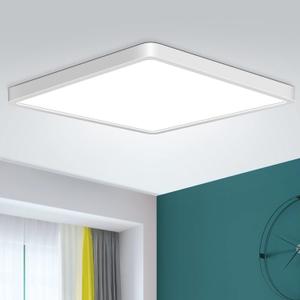 12 Inch LED Ceiling Light Fixture Flush Mount, 24W, 5000K Daylight White Ceiling Lights, 3200LM Bright Square LED Ceiling Light, Flat Slim Lighting Fixture for Bedroom Stairwell Hallway Kitchen