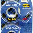 Scotch Cinta para pared, 3/4" x 650", transparente