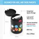 THERMOS FUNTAINER 10 Ounce Stainless Steel Vacuum Insulated Kids Food Jar with Spoon, POKEMON