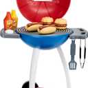 Little Tikes Sizzle & Serve Grill – Red, White & Blue, 14 Accessories, Little Chef Interactive Cooking Playset for Kids and Toddlers