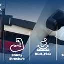 K&K Auto Accessories Compact 2-Bike Trunk Bike Rack Premium Cross-Country Trunk-Mount Bicycle Carrier for Cars, SUV Heavy Duty Rear Bike Transport Tool for Professional Cyclists