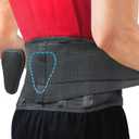 Sparthos Back Brace for Women & Men, Sciatica, Lower Back Pain - Black-M | Herniated Disc & Scoliosis Pain Relief, Adjustable Back Support Belt, Lumbar Pad, Breathable Mesh for Work & Heavy Lifting