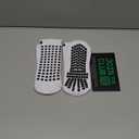 Lux Dual Grip Socks - Soccer Grip Socks for Men and Women. GripArray Performance & Comfort (Large, White)