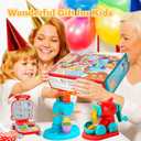 Aprilwolf 59 PCS 3 in 1 Dough Sets for Kids Ages 3-4-8, Art Crafts Dough Tools Kit, Ice Cream Playset Noodle Hamburger Maker Machine, Kitchen Creations Food Play Toys Toddlers Boys Girls