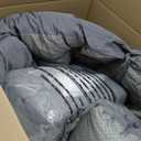 2 Pack 76 x 22 x 4.7" Waterproof Chaise Lounge Chair Cushion Outdoor Gray
