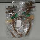 2 x CHUN-YAN Christmas Reindeer Antlers Headband - Deer Antlers Headbands for Christmas Hair Accessories - Reindeer Headbands for Women Holiday Party Favors Supplies