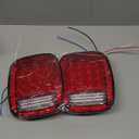 RV Brake Lights, LED Tail Lights, 43 LED RV Tail Lights, Stop License Back up Reverse Lights Combination Taillights for Wrangler YJ TJ JK CJ Truck Trailer RV Camper