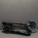 Foldable Kick Scooter for Kids, Teens, Adults, 8" Wheels Lightweight for Ages 8+ or Light Up 3 Wheels for Ages 3-12, Adjustable Handlebar, Commute, for Fun, Gift for Boys & Girls (Striped Blue)