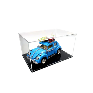 Acrylic Display Case for Lego Creator Expert Volkswagen Beetle 10252, Dust-Proof Display Box for Lego 10252, Size: 12.2x7.87x8.27inch (NOT Included The Model