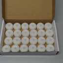 Amagic 24Pack Flameless LED Tea Lights Candles Battery Operated, Electric Fake Tealight Candles for Votive, Halloween, Christmas, Home Decor, Wedding, Table Decor (24Pack) (White)