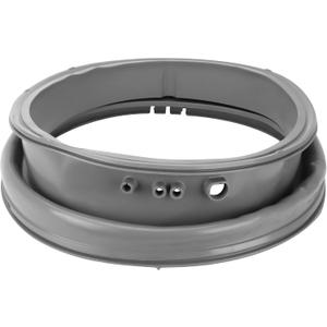 Upgraded 4986ER0004G Washer Door Seal with Drain Port Fit for L-G Front Load Washer Door Seal WM2501HWA WM2501HVA WM2487HRMA Replaces 1377589 AP4439732 PS3524978 Washer Door Rubber Gasket by AMI PARTS