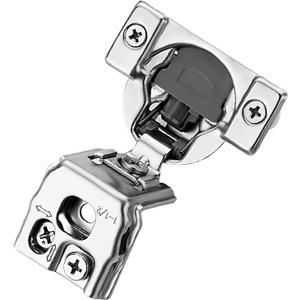 Ravinte 60 Pack 30 Pairs 1-1/2 inch Overlay Soft Close Hinges for Kitchen Cabinet Hinges Satin Nickel Hidden Hinges Stainless Steel Concealed Hinge self Closing