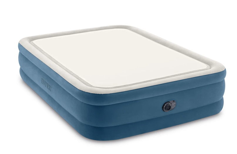 20in Queen Dura-Beam® Deluxe Fiber-Tech Thermalux Air Mattress with Built-In Electric Pump