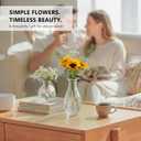 RUCKAE Small Clear Bud Vases Bulk 12 Pack Mini Flower Glass Vases for Centerpiece Table Wedding Decorations Home Decor Party