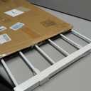 Extendable Closet Shelf Tension Rod Adjustable Clothes Hanger DIY Cabinet Storage Holder Wardrobe Organizer Dividers Shoe Rack 16.54'' Width for Bathroom Kitchen Bookshelf - White