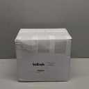 Wenqik 100 Pcs Wedding Fan for Guests and 1 Love is Hot Sign Wooden Wedding Table Sign Folding Hand Round Shaped Folding Fan with Plastic Handle and Storage Bag for Bridal Shower(Flower)