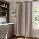 70 Inch Extra Wide Blackout Curtain 90 Inches Long for Living Room Pinch Pleated Thick Linen Thermal Insulated Drapes Back Tab Burlywood Birch 100% Black Out Curtain for Bedroom Large Window 1 Panel