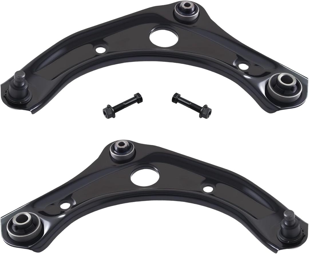 TUCAREST K621576 K621577 (Pair) Front Lower Control Arm and Ball Joint Assembly Compatible With Ni-ssan 12-19 Versa 1.6L,15-19 Micra,14-19 Versa Note [# 545009KS1B 545019KS1B]