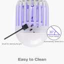 [2-Pack] BANPESTT Bug Zapper Light Bulb 2-in-1 Indoor Mosquito Zapper Gnat Trap- Electric Fly Insect Killer&Bug Catcher for Home Backyard Patio