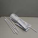 STARLATTA Foldable Drying Rack Clothing, 3-Tier Portable Clothes Drying Racks for Indoor & Outdoor, Anti-rust Compact Laundry Rack Collapsible, Compact Size, 15 lbs Max Load, White 28"D x 10"W x 35"H