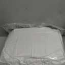 EASELAND Full Size Mattress Pad Pillow Top Mattress Cover Quilted Fitted Mattress Protector 8-21" Deep Pocket Cooling Mattress Topper (54x75 Inches, White)