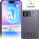 AI Note Voice Recorder: Transcribe, Summarize & Text Translation, 152 Languages, AI Noise Cancellation, 64GB, APP Control, One-Step Magnetic Attachment, Long-Lasting Battery  Meeting, Call, Lecture