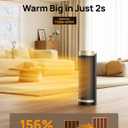 Dreo Space Heater, 1500W Electric Heaters for Indoor Use with Thermostat, 70 Oscillation, 8 Safety Protections, 5 Modes, Remote, 12H Timer, Quiet Portable Heater for Office, Bedroom, Large Room