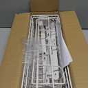 YBING Over The Door Organizer with Hooks Door Hanger Towel Rack with 3 Mesh Baskets Back of Door Hanging Shelf Organizer Behind Door Pantry Organizer for Bathroom Bedroom White