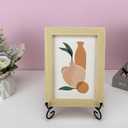 2 x 2PCS Premium Black Iron Plate Stands for Display 8 Inch, Decorative Solid Metal Plate Holders for Displaying, Mini Easel, Frame, Book, Card, Plaque, Bowl, Picture Stands for Display