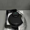 BELLA Classic Rotating Belgian Waffle Maker with Nonstick Plates, Removable Drip Tray, Adjustable Browning Control and Cool Touch Handles, Black