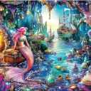 1000 Piece Puzzle for Adults, Sea Siren Mermaid Jigsaw Puzzle, Impossible Hard Difficult Challenging Puzzles for Adults, Home Decoration Puzzle, Interlock Perfectly No Dust