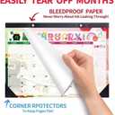 3 x 2026 Desk Calendar Wall Calendars, Large 17" x 12", November 2025 - December 2026 Monthly Planner Desktop, 14 Months Planning Organizing for Home, School, Office, Holiday, Background Doodle Letter (Season)