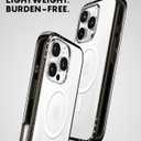 CASETiFY Compact iPhone 16 Pro Case [Slim and Sleek/Compatible with Magsafe / 4 ft. 2X Military Grade Drop Protection] - Clear Black