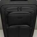 LOVEVOOK Carry On Luggage 22x14x9 Airline Approved, 22 Inch Softside Suitcases with Spinner Wheels, Lightweight Carry-on Suitcase with TSA Lock for Women Men, Large Luggage for Travel Business Trip (Black)