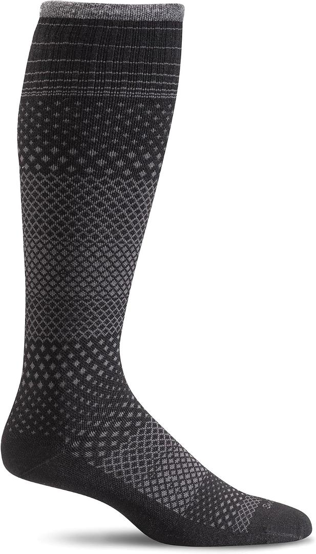 Sockwell Women's Micro Grade Moderate Graduated Compression Sock, Black - M/ L