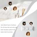2 x 3D Funny Mouse Hole Realistic Wall Decal Peel and Stick, Sticker with 3D Effect, Funny Wall Stickers for Bedroom, Door Corner or Baseboard Decor (Set of 3)