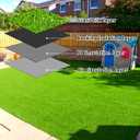 Indoor and Outdoor Balcony Faux Fake Grass Rug with Drainage Holes 4 Feet X 8 Feet Artificial Grass Carpet Artificial Turf Mat Customizable Fake Grass Lawn Synthetic Green Grass