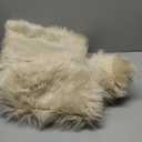 EasyJoy Ultra Soft Fluffy/Fuzzy Shaggy Area Rug Faux Fur Chair Cover Seat Pad for Bedroom Floor Sofa Living Room (2 x 6 ft Sheepskin, Beige)