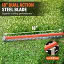 MAXLANDER Hedge Trimmer 18-Inch Cordless Pole Hedge Trimmer, 16-Feet Max Reach Hedge Trimmer with Extension Pole, Multi-Angle Adjustable, 2 x 2.0Ah Battery and Charger Included