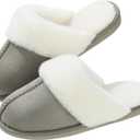 Parlovable Women's Memory Foam House Slippers, Non-Slip Indoor/Outdoor | Cloud-Like Comfort for Hard Floors, Ultra-Soft Faux Fur Machine Washable House Shoes for Winter