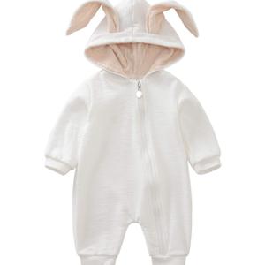 Newborn Baby Boy Girl Romper Cotton Cute Bunny Long Sleeves Zipper Hoodie Infant Bodysuits Jumpsuit Outwear, 59