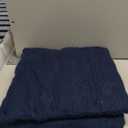 PAVILIA Navy Blue Knit Throw Blanket for Couch, Twin Bed, Soft Knitted Farmhouse Sofa Throw for Living Room, Lightweight Decorative Summer Blanket for Chair, Outdoor Textured Boho Blanket, 60x80