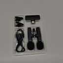 2 Pack Wireless Lavalier Microphone for iPhone iPad and Android Phone, Lapel Mic Plug and Play Wireless Mic Noise Reduction Mini Microphone for Video Recording Interview Podcast Vlog YouTube Tiktok (Without Case, Black)