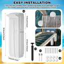 DaisyInner Dock Bumpers Fenders for Edging Docking Inflatable Corner Boat Fenders with Pump and Mounting Hardware for Straight-Edge Side Marine Bumpers for Buoy Pontoon Protector