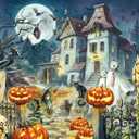 Ravensburger Halloween House 300 XXL Piece Jigsaw Puzzle for Kids - 13264 - Every Piece is Unique, Pieces Fit Together Perfectly