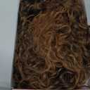 FLUFYMOOZ 9PCS Clip in Hair Extensions 22 Inch Curly Hair Extension Long Soft Synthetic Hairpieces for Women (Dark Brown to Caramel Brown)