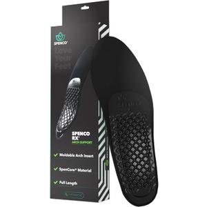 Spenco Rx Arch Support - Lightweight, Orthotic Shoe Inserts with 4-Way Stretch Fabric & SpenCore Layer for Shock Absorption, Odor Control & All-Day Comfort & Stability - Fits Most Shoes (Women's 9-10.5/Men's 8-9.5)