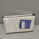 100% Blackout Shield Linen Blackout Curtains for Bedroom 84 Inches Long, Back Tab/Rod Pocket Living Room Drapes, Thermal Insulated Blackout Curtains 2 Panels Set, 50" W x 84" L, Cream